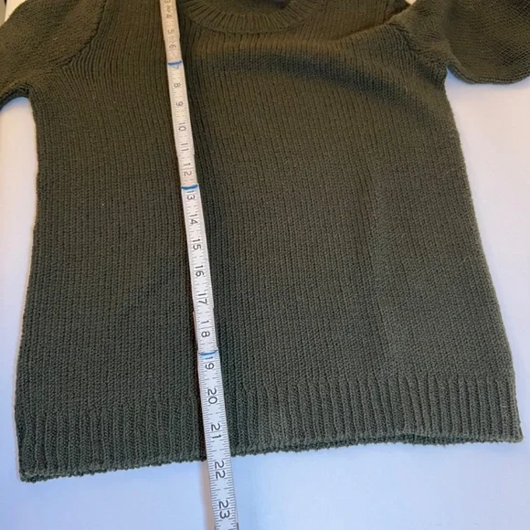 Theory Womens Black Cable Knit Wool Crew Neck Pullover Sweater Top Size P - Picture 10 of 10